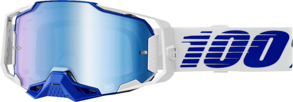 100% Armega Goggle - Blue - Blue Mirror 50005-00031