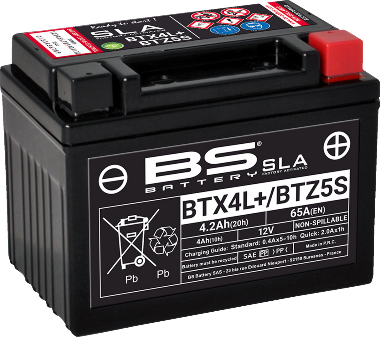 BS BATTERY Battery - BTX4L/BTZ5S (YTX) 300669