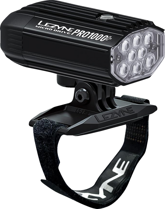 LEZYNE Helmet Micro Drive Pro 1000+ Helmet Light - LED - 1000 lumens 1-LED-25H-V337 - Cycle City Outdoors