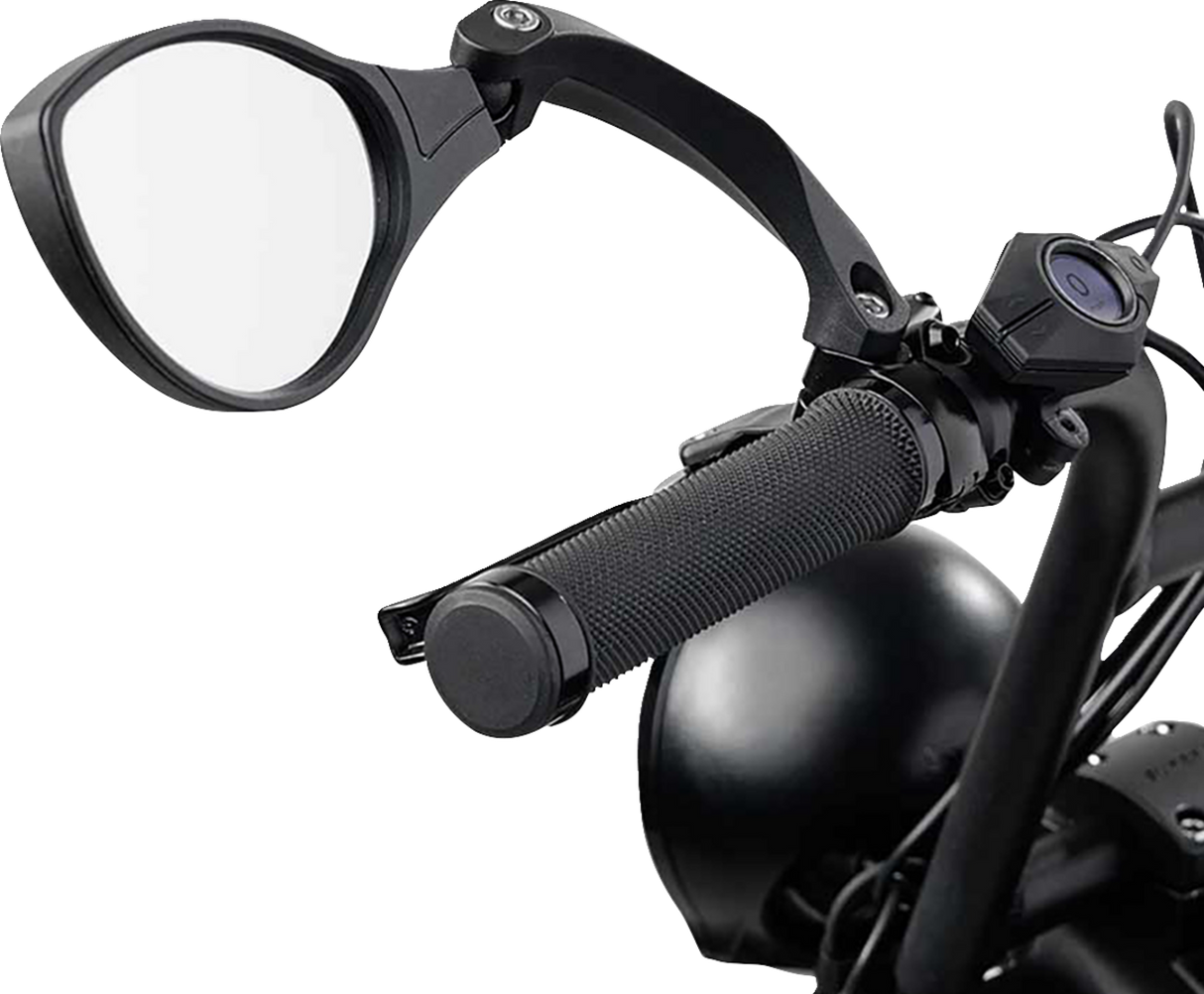 BIKASE Handlebar Mirror - High Definition Glass - Left Handle 6002 - Cycle City Outdoors