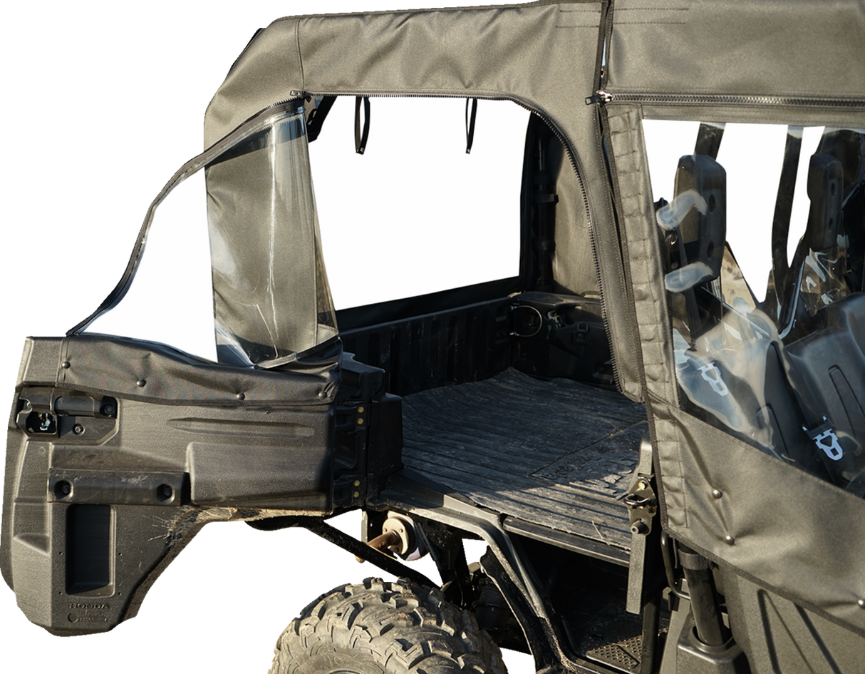 SEIZMIK Soft Doors - Middle/Rear Windows - Black - Honda Pioneer 1000 51-20983