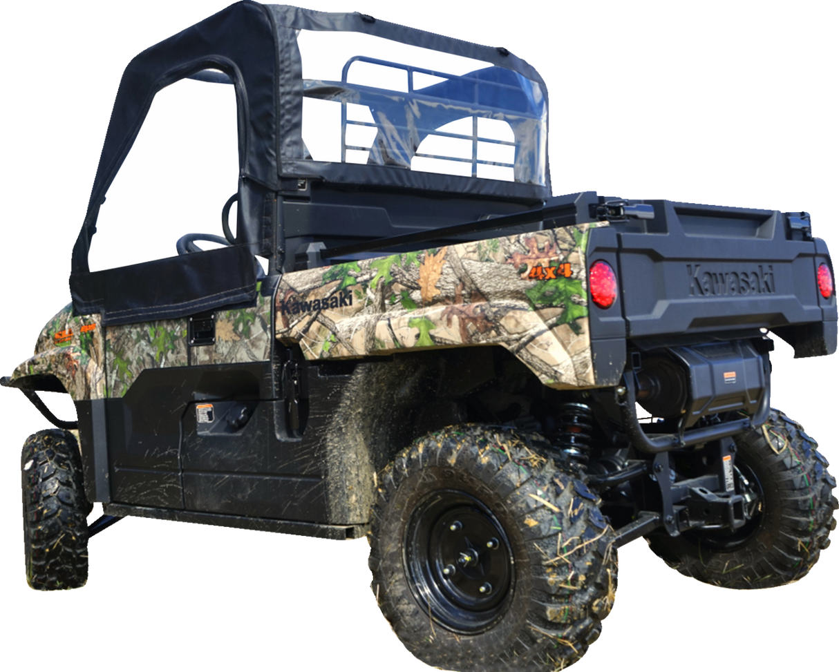 SEIZMIK Soft Upper Doors - Rear Windshield - Black - Mule Pro-MX 51-20988