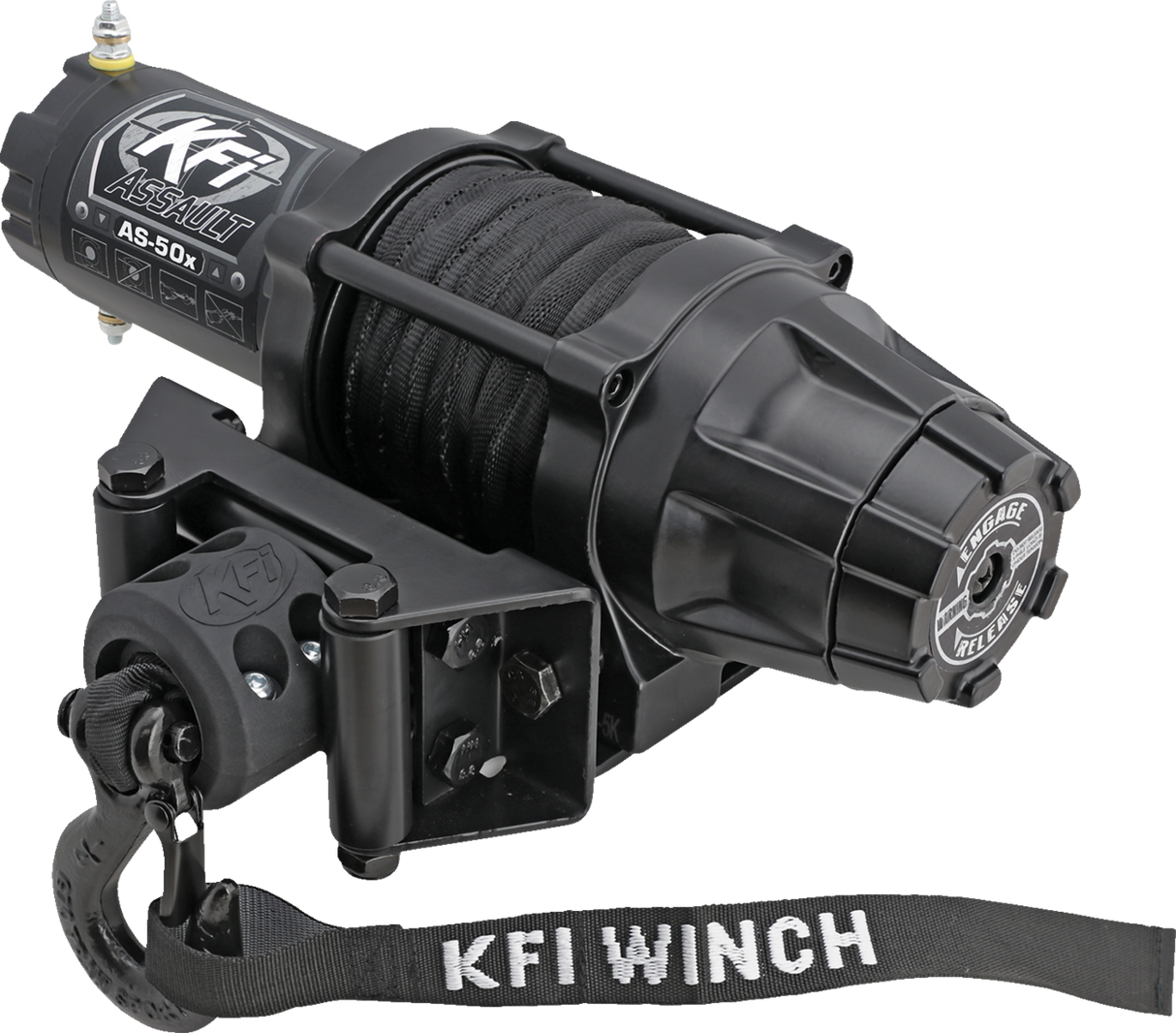 KFI PRODUCTS AS-50X Assault Winch - 5000 Lb - Synthetic Cable AS-50X