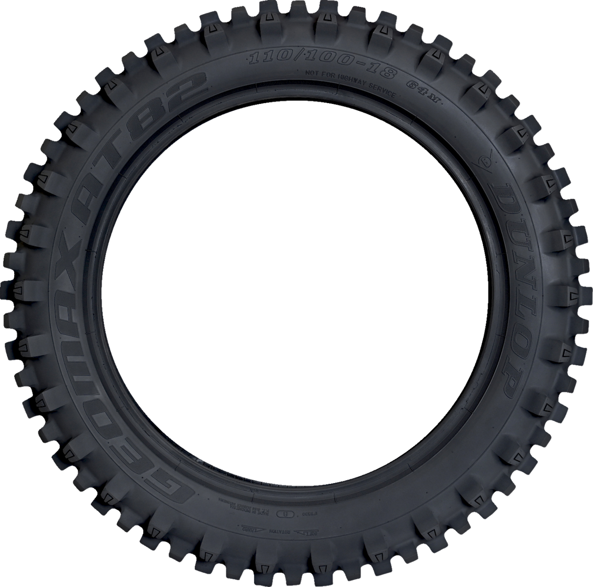 DUNLOP Tire - Geomax AT82 - Rear - 110/90-19 - 62M 45261502