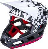 KALI DH Invader Helmet - LTD Glitch - Matte Black/White/Red - L-2XL 0211323217