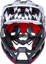 KALI DH Invader Helmet - LTD Glitch - Matte Black/White/Red - L-2XL 0211323217