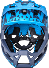 KALI DH Invader Helmet - LTD Glitch - Matte Navy/Cyan - L-2XL 0211323227