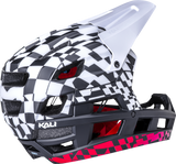 KALI DH Invader Helmet - LTD Glitch - Matte Black/White/Red - L-2XL 0211323217