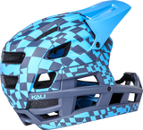 KALI DH Invader Helmet - LTD Glitch - Matte Navy/Cyan - L-2XL 0211323227