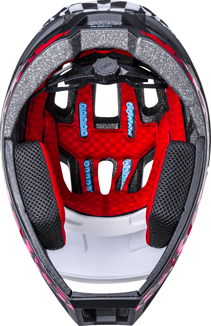 KALI DH Invader Helmet - LTD Glitch - Matte Black/White/Red - L-2XL 0211323217