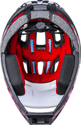 KALI DH Invader Helmet - LTD Glitch - Matte Black/White/Red - L-2XL 0211323217