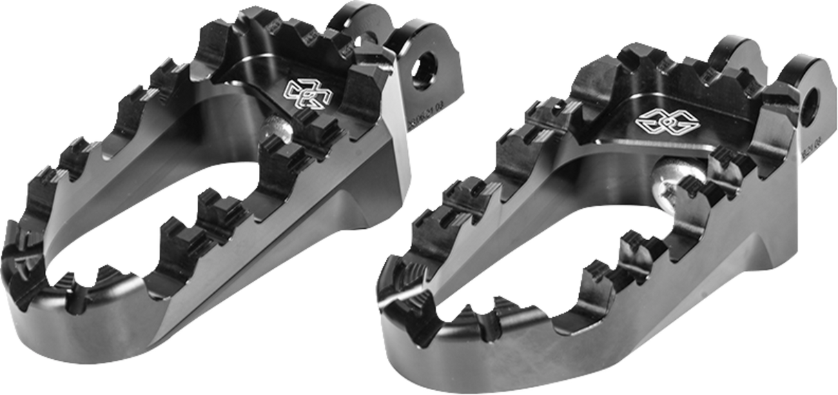 GILLES TOOLING Pro-X Enduro Footpegs - Black - Pan America RGK-121-UF34-SET-B