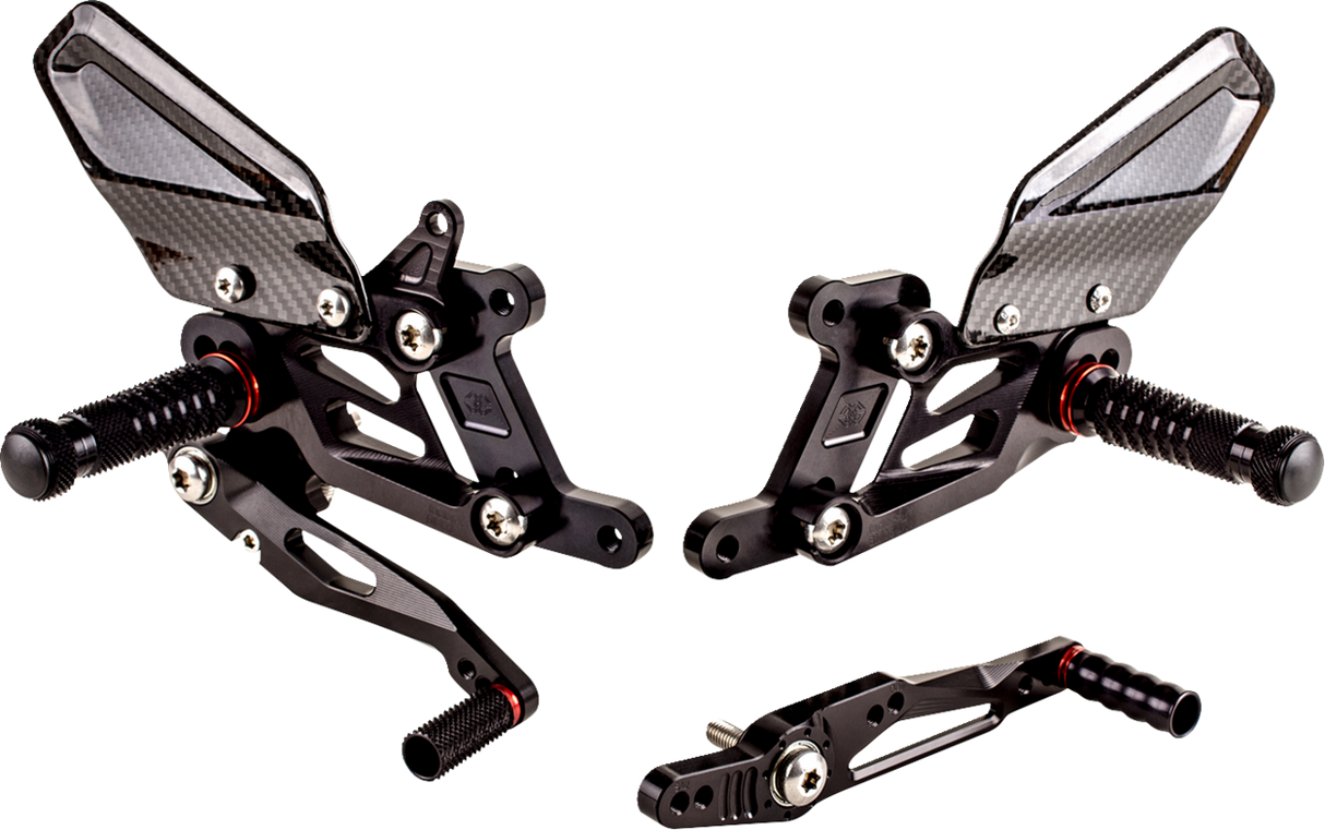 GILLES TOOLING FXR Rearset - Black - BMW FXR-BM04-B