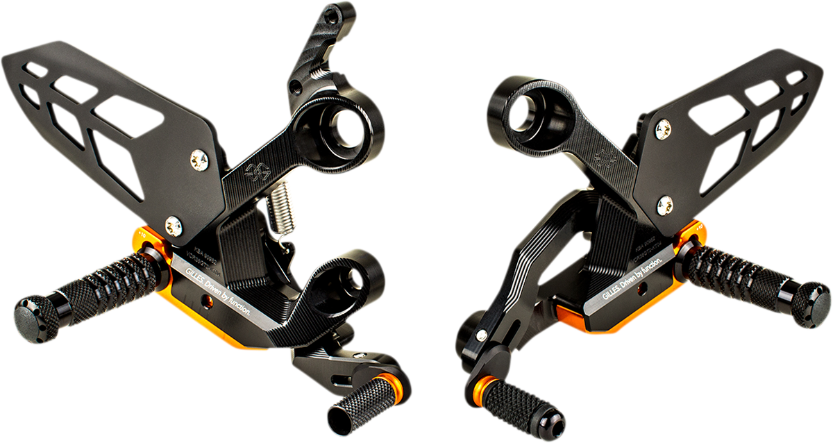 GILLES TOOLING Adjustable Rearset - Black - KTM VCR38GT2-KT04