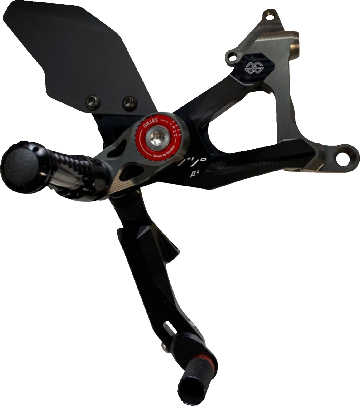 GILLES TOOLING MUE2 Rearset - Black - Ducati MUE2-D02-B