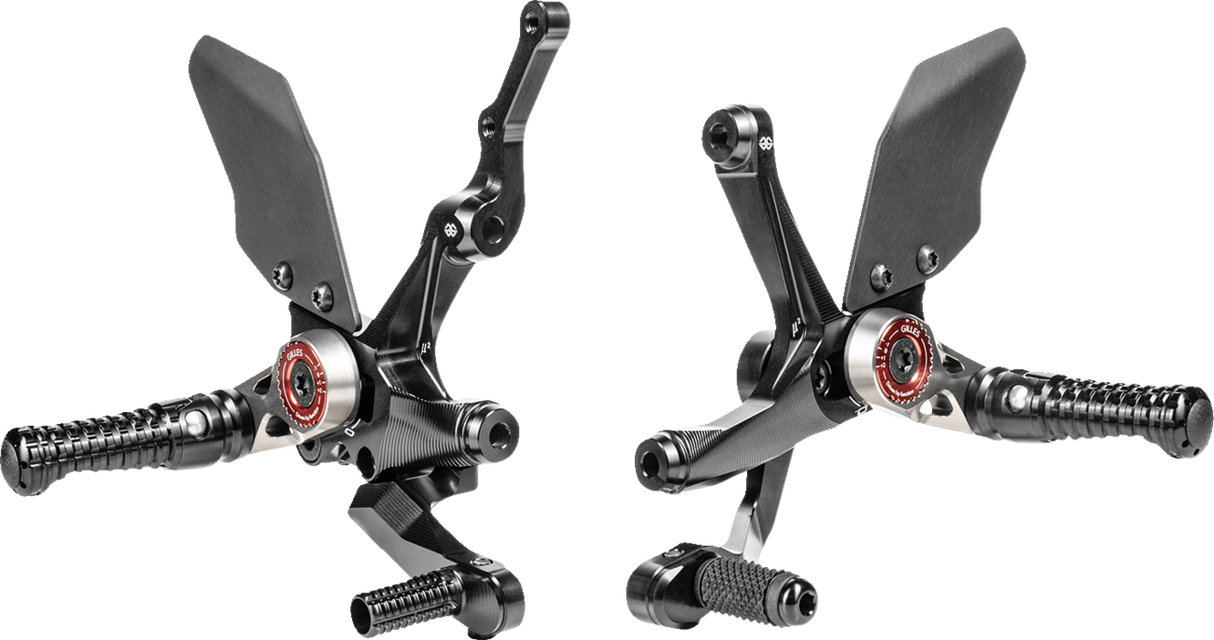 GILLES TOOLING MUE2 Rearset - Black - Ducati MUE2-D03-B