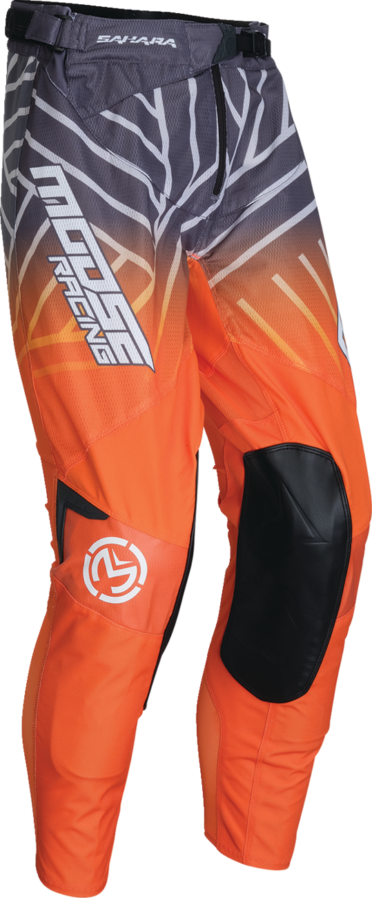 MOOSE RACING Sahara Pants - Gray/Orange - 28 2901-11444