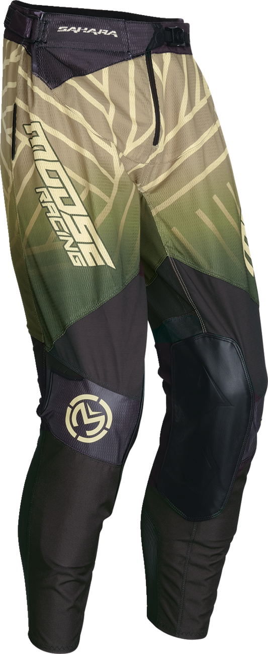 MOOSE RACING Sahara Pants - Green/Black - 28 2901-11452