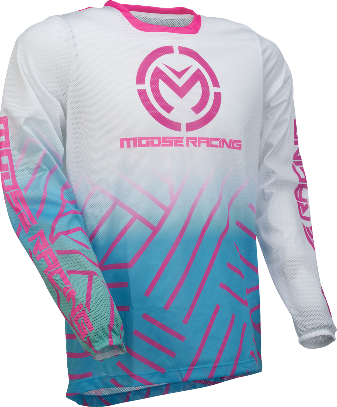 MOOSE RACING Sahara Jersey - Pink/Blue/White - Large 29107958