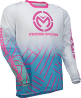 MOOSE RACING Sahara Jersey - Pink/Blue/White - Large 29107958