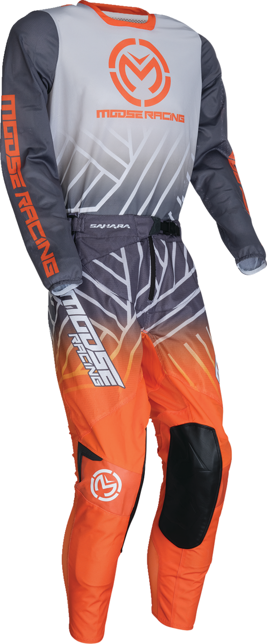 MOOSE RACING Sahara Jersey - Gray/Orange - Large 29107938