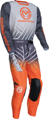 MOOSE RACING Sahara Jersey - Gray/Orange - Large 29107938