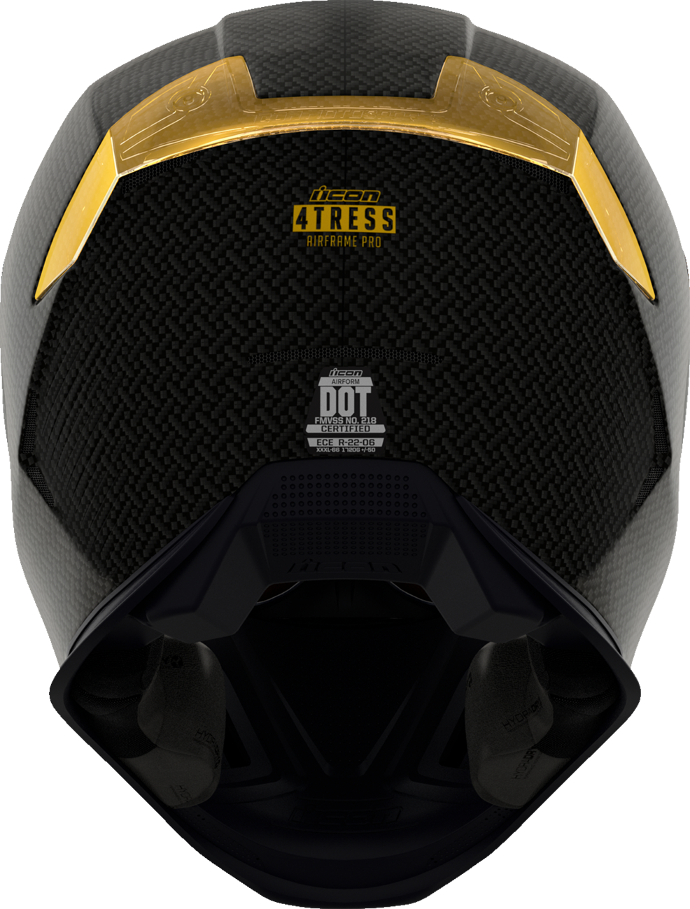 ICON Airframe Pro* Helmet - Carbon 4Tress - Yellow - 2XL 0101-16664