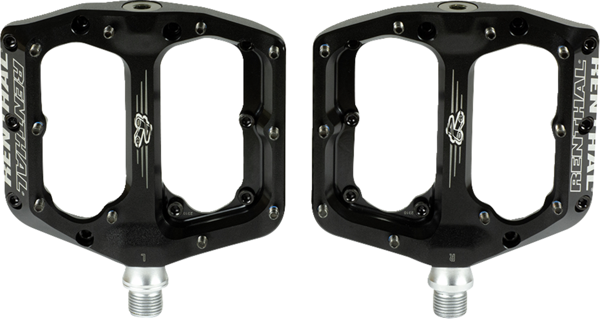 RENTHAL Revo-F Flat Pedals - Black PD10001-001-01 - Cycle City Outdoors