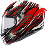 AGV K6 S Helmet - Reeval - White/Red/Gray - Small 2118395002-023-S