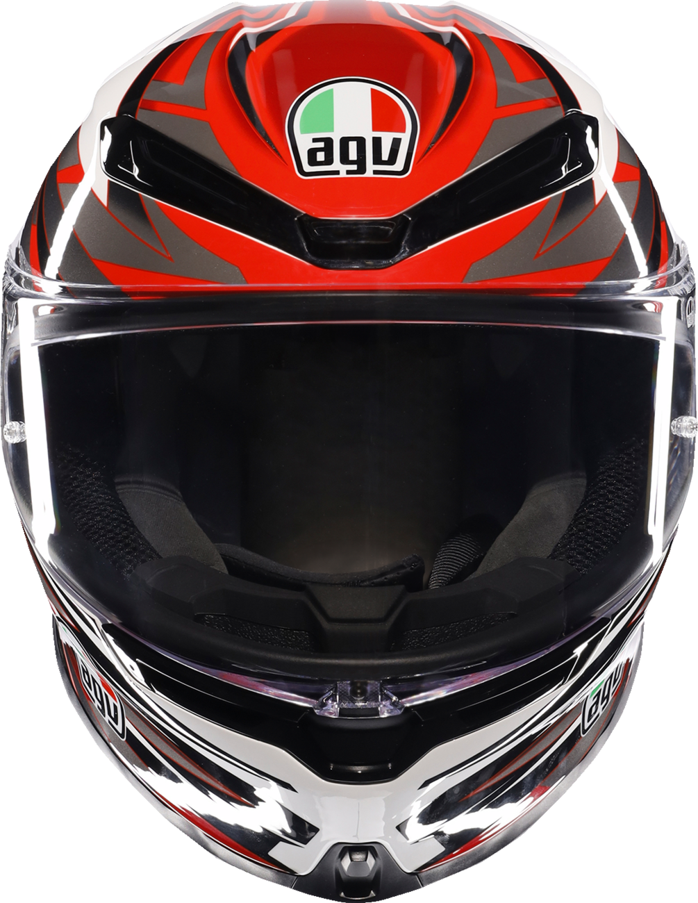 AGV K6 S Helmet - Reeval - White/Red/Gray - XL 2118395002-023-XL