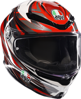 AGV K6 S Helmet - Reeval - White/Red/Gray - Small 2118395002-023-S