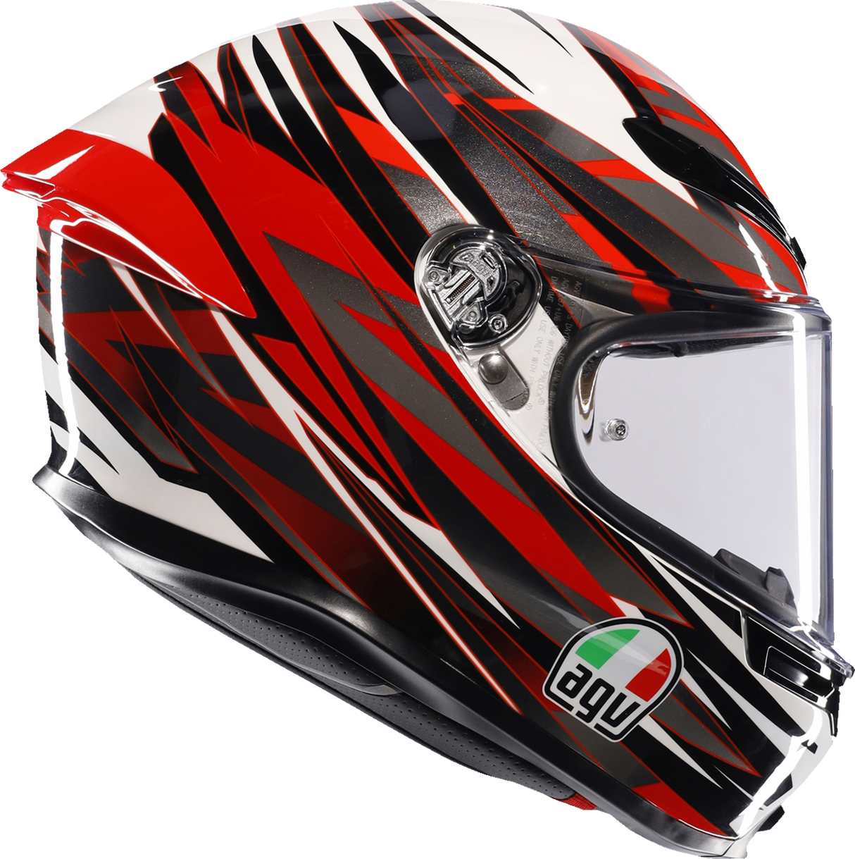 AGV K6 S Helmet - Reeval - White/Red/Gray - Small 2118395002-023-S