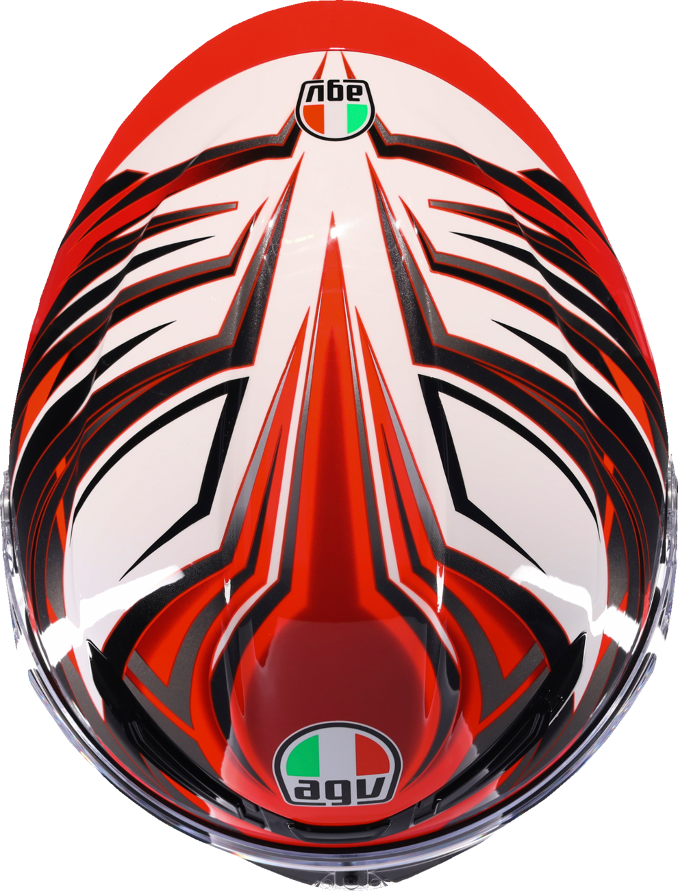 AGV K6 S Helmet - Reeval - White/Red/Gray - Medium 2118395002-023-M