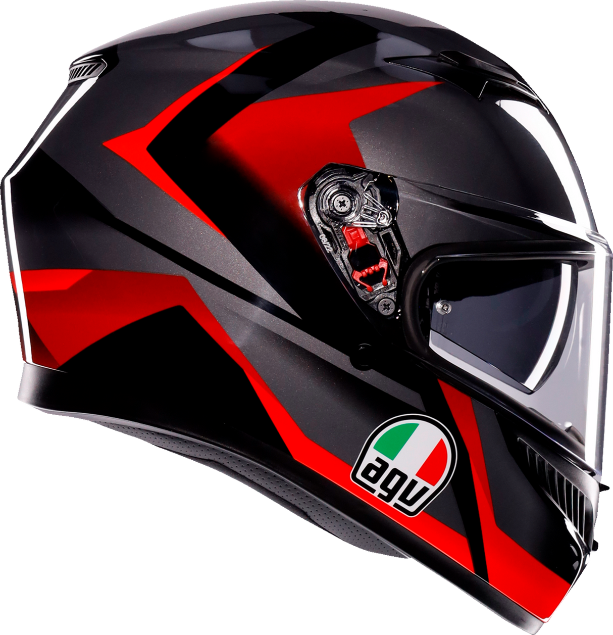 AGV K3 Helmet - Striga - Black/Gray/Red - XL 2118381004-018-XL