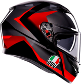 AGV K3 Helmet - Striga - Black/Gray/Red - XL 2118381004-018-XL