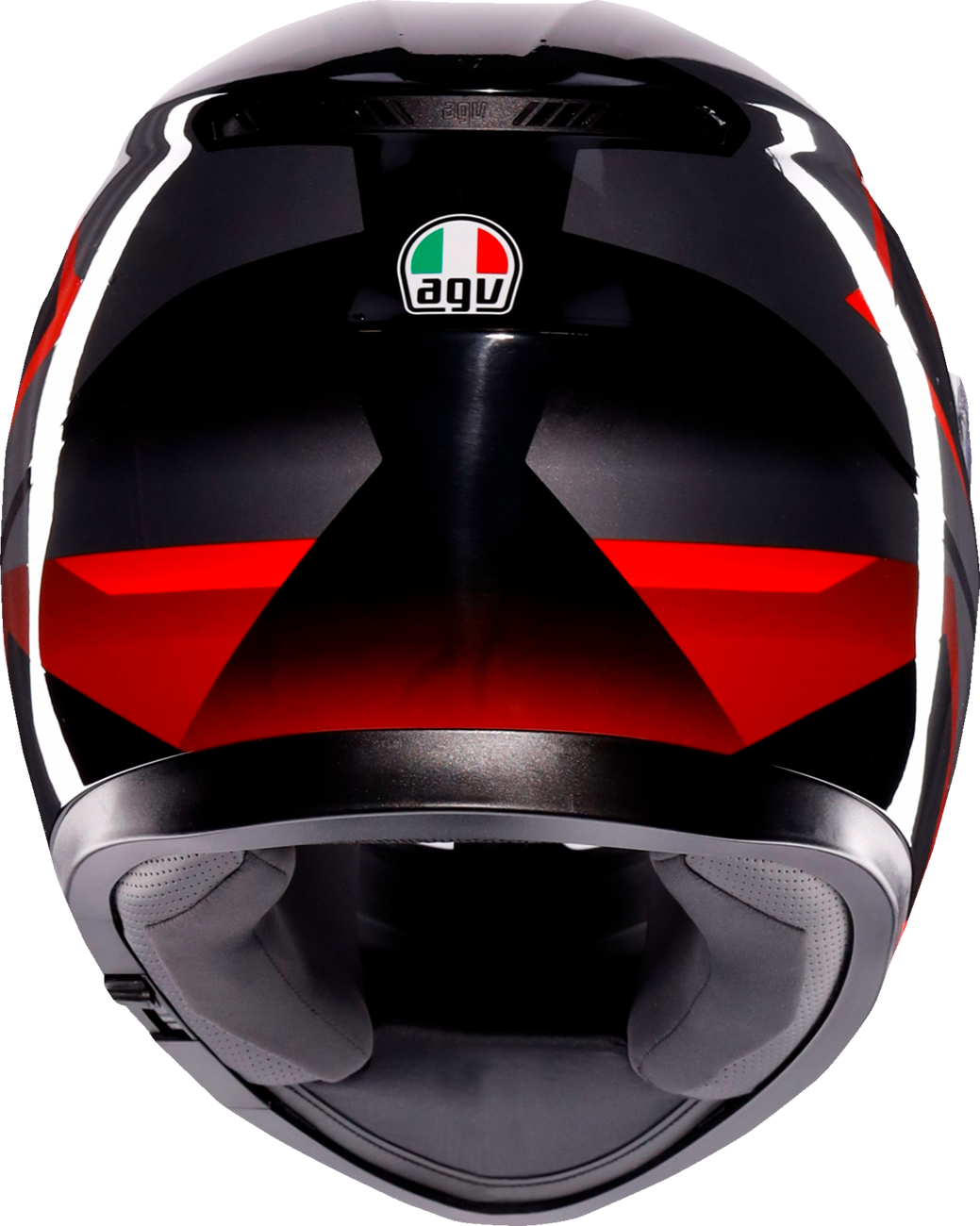 AGV K3 Helmet - Striga - Black/Gray/Red - XL 2118381004-018-XL