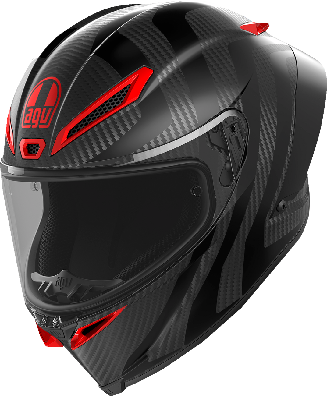 AGV Pista GP RR Helmet - Intrepido - Matte Carbon/Black/Red - Large 2118356002-019-L