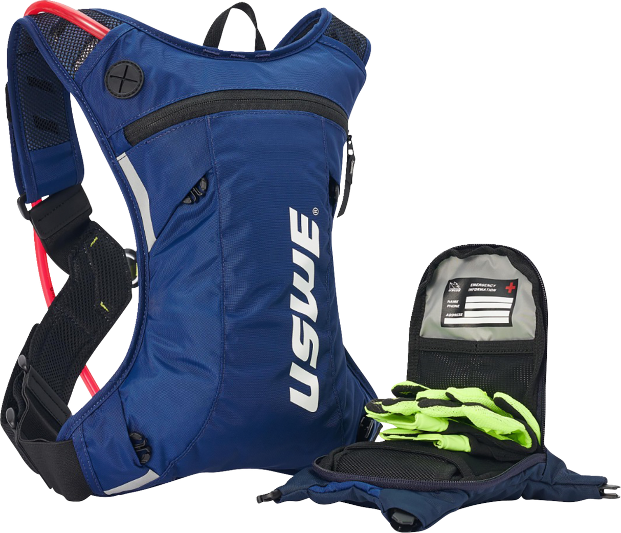 USWE Moto Hydration Pack - 3L - Factory Blue 2033439