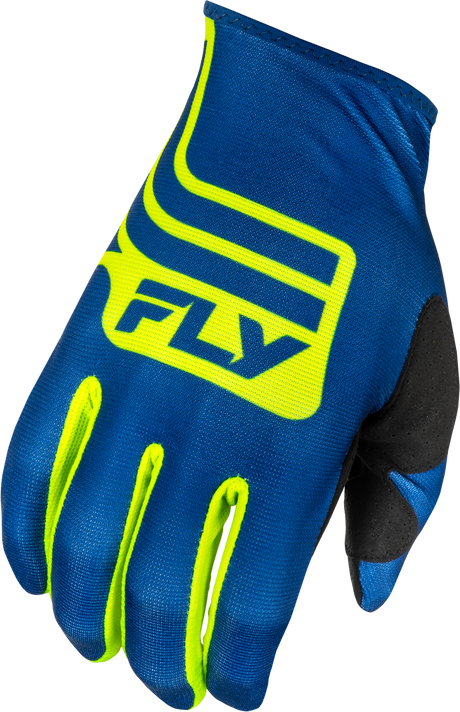 Youth Lite Lancer Gloves Navy/Hi Vis Ys - Cycle City Outdoors