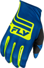 Youth Lite Lancer Gloves Navy/Hi Vis Ym - Cycle City Outdoors