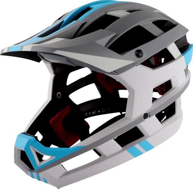 KALI Invader 2.0 Helmet - Limited - Force - White/Blue - L-2XL 0221824417 - Cycle City Outdoors