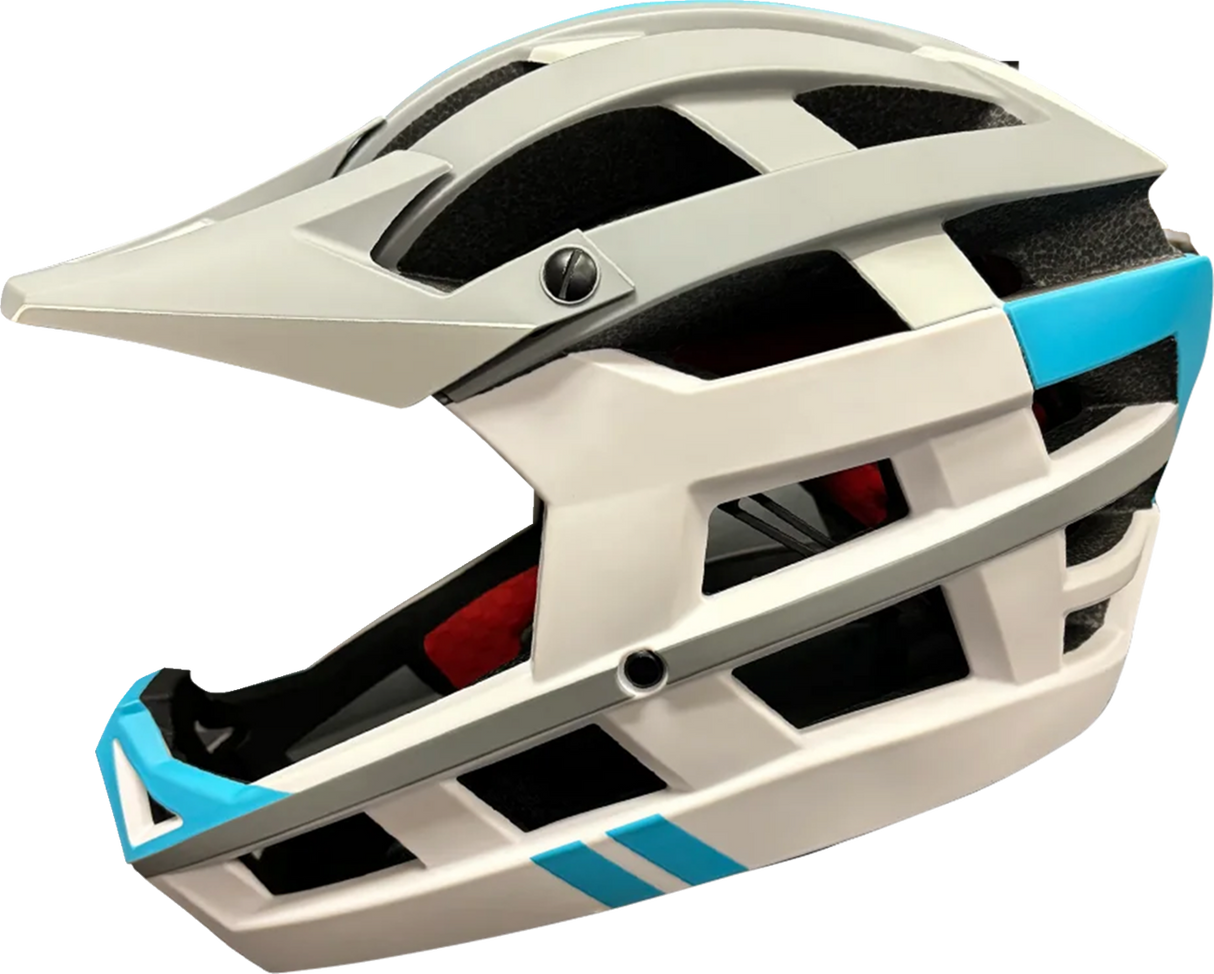 KALI Invader 2.0 Helmet - Limited - Force - White/Blue - L-2XL 0221824417 - Cycle City Outdoors