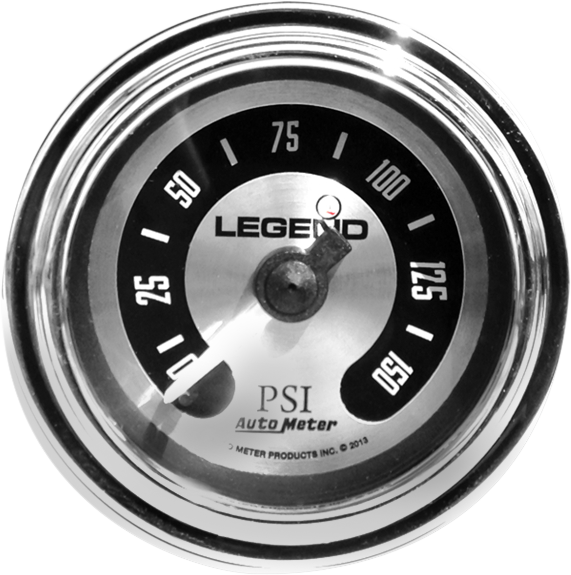 LEGEND SUSPENSION Fairing Mounted LED Backlit PSI Gauges - Spun Aluminum 2212-0492