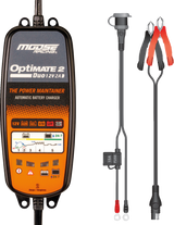 MOOSE RACING Battery Charger/Maintainer - Optimate 2 Duo TM-555 - Cycle City Outdoors