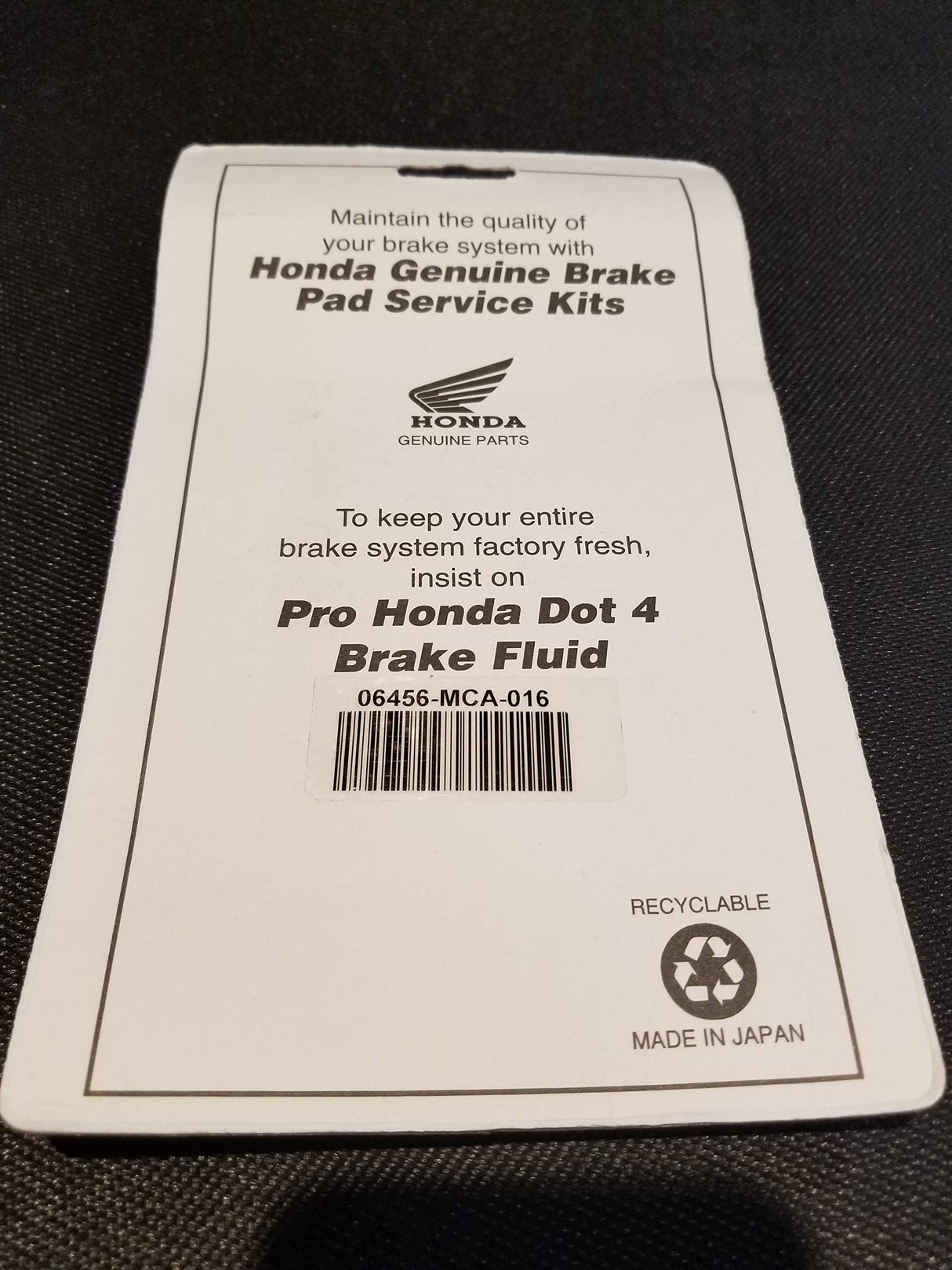 Honda 06435-MCA-026 - Pad Set, Rr- - Cycle City Outdoors