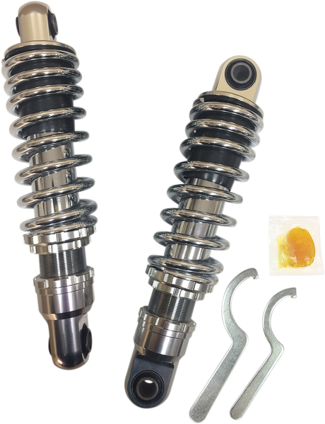 DRAG SPECIALTIES SHOCKS Premium Shock - Chrome - 10.5" - '91-'17 FXD C16-0148 - Cycle City Outdoors