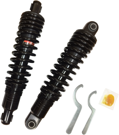 DRAG SPECIALTIES SHOCKS Premium Ride-Height Adjustable Shocks - Black - Heavy Duty - 13" C16-0154HB - Cycle City Outdoors