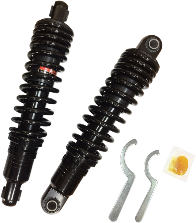 DRAG SPECIALTIES SHOCKS Premium Ride-Height Adjustable Shocks - Black - Heavy Duty - 13" C16-0154HB - Cycle City Outdoors