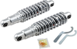 DRAG SPECIALTIES SHOCKS Premium Ride-Height Adjustable Shocks - Chrome - Heavy Duty - 12" C16-0156H - Cycle City Outdoors