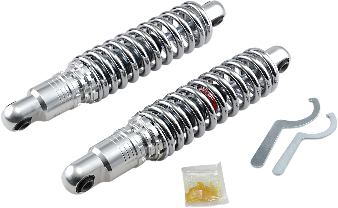 DRAG SPECIALTIES SHOCKS Premium Ride-Height Adjustable Shocks - Chrome - Heavy Duty - 13" C16-0157H - Cycle City Outdoors